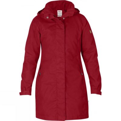 Chaquetas Fjallraven Una Mujer Rojas Oscuro - Chile URD259408